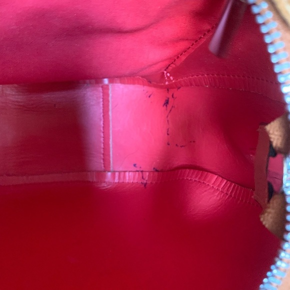 Anna Luchini Leather Purse tan crossbody made in Italy leather bag - Picture 10 of 11